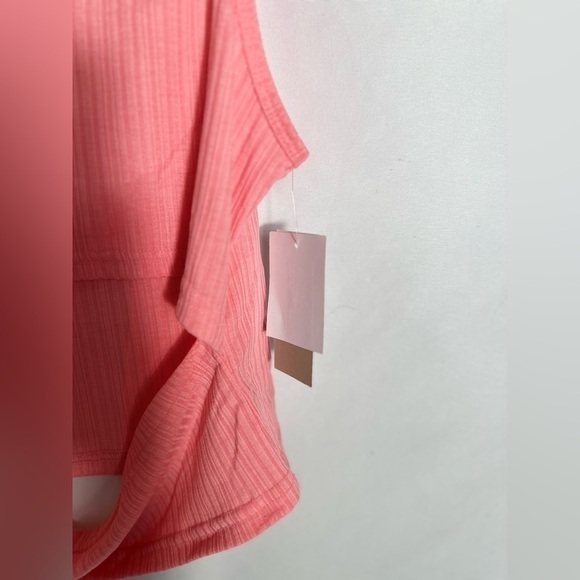 NWT BP. Cutout Tank Top in Pink Flamingo - Picture 4 of 4